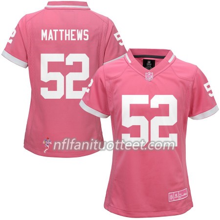 Nainen Green Bay Packers NFL Pelipaita Clay Matthews 52 Nike Pinkki